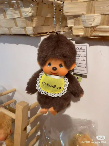 【limit 1】Monchhichi｜Limited Edition Bib Mascot Holder /Plush Keychain