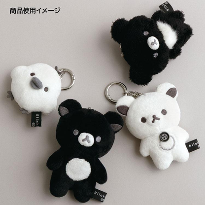 Rilakkuma｜San-x Basic Rilakkuma Monochrome Mascot Holder /Plush Keychain｜60×75×40mm approx.