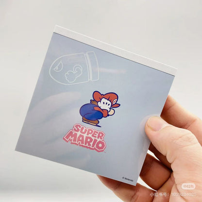 Nintendo｜Super Mario Brothers Square Memo｜95×95×10mm approx.