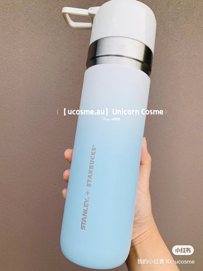 Starbucks星巴克｜stanley史丹利联名/渐变色可携带可拎超大容量保温杯/水壶｜710ml