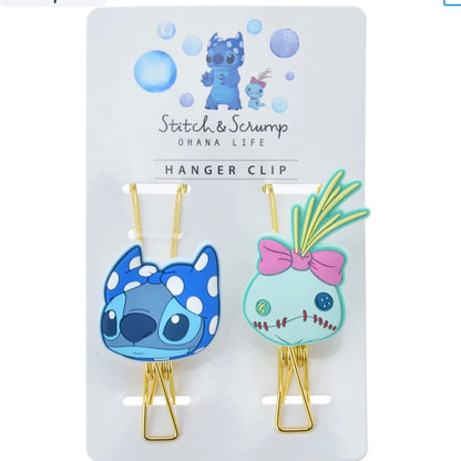 Disney｜史迪仔小金夏日OHANA LIFE限定挂钩夹｜一对