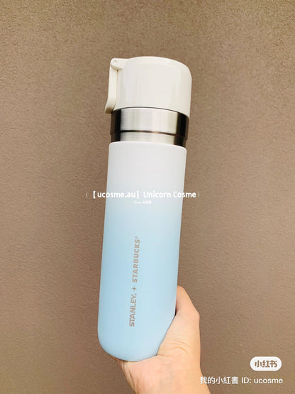 Starbucks星巴克｜stanley史丹利联名/渐变色可携带可拎超大容量保温杯/水壶｜710ml