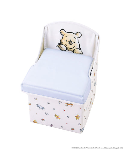 Disney｜winnie the pooh噗噗收纳式儿童座椅/收纳箱/可折叠