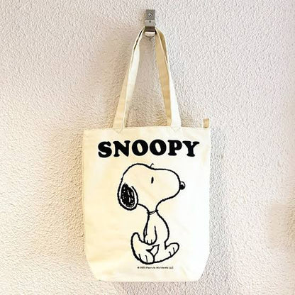 Snoopy｜厚实大logo帆布包/单肩包｜H38×W36×D11.5cm