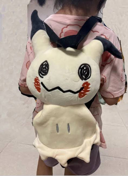 Pikachu皮卡丘｜Mimikkyu画皮谜拟Q抱枕式背包/公仔/儿童大人都可背｜约34 x 80 x 24cm