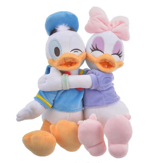 Disney｜唐老鸭黛西happy hug抱抱情侣公仔｜H26×W23×D18cm