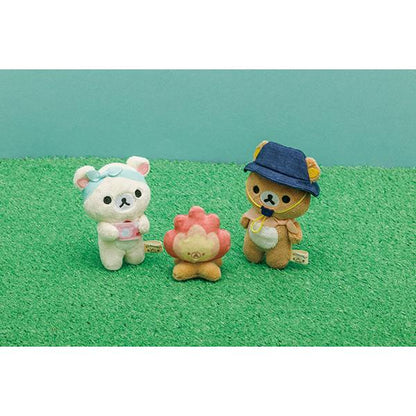 Rilakkuma轻松熊｜露营系列小玩偶/连标签都精致/共6款/多拍尽量发不同各1｜1只/約65×80×70mm
