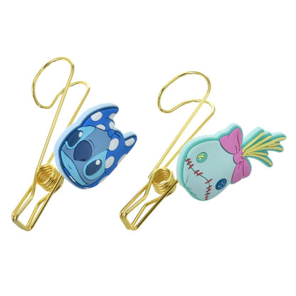 Disney｜史迪仔小金夏日OHANA LIFE限定挂钩夹｜一对