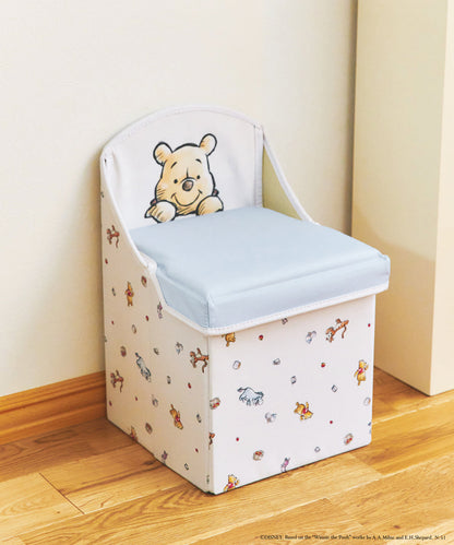 Disney｜winnie the pooh噗噗收纳式儿童座椅/收纳箱/可折叠