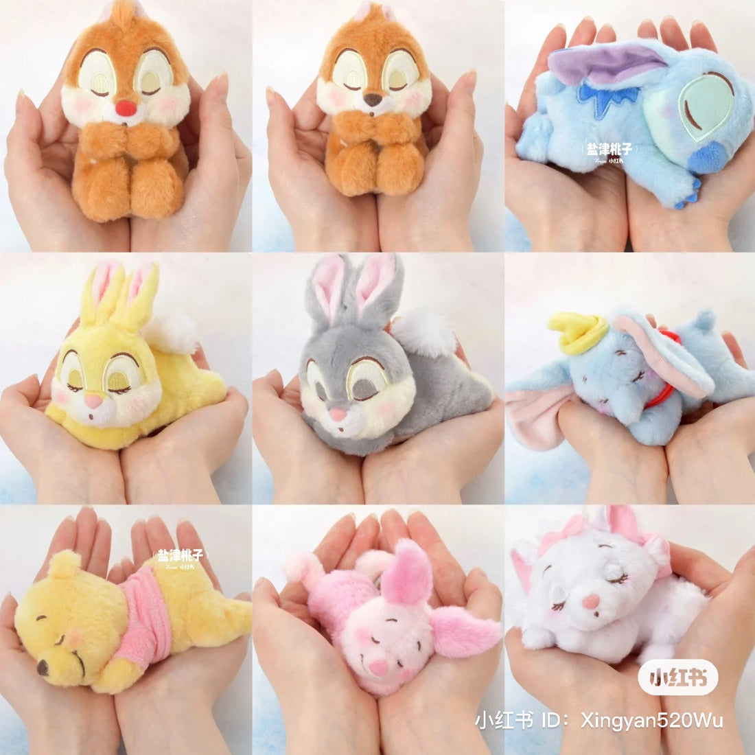 Disney｜瞌睡掌中宝系列限定玩偶｜高さ約10×幅6×奥行き13(cm)