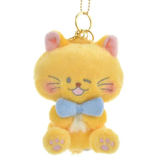 Disney｜catday猫猫日毛茸茸挂件｜Size约: 14.5 x 11 x 11 cm