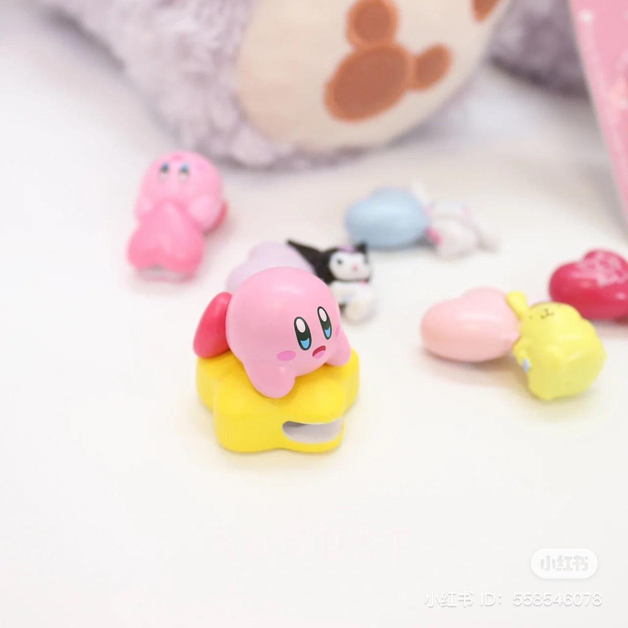 Kirby｜可爱拉链扣/拉链装饰/迷你包挂｜幅約32mm×高さ約35mm×奥行約30mm