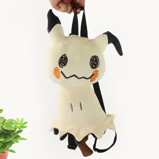 Pikachu皮卡丘｜Mimikkyu画皮谜拟Q抱枕式背包/公仔/儿童大人都可背｜约34 x 80 x 24cm