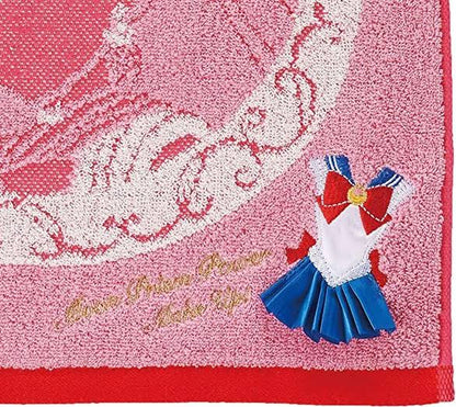 Sailor moon｜美战30周年限定抗菌防臭/3d立体刺绣小方巾/水冰月/月野兔｜約30×30cm