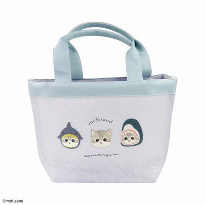 Mofusand｜Mini Mesh Tote Bag - Cat : Shark Cosplay｜H210 × W300 × D110mm approx.