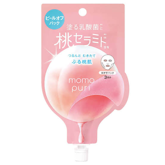 Momo puri｜桃子乳酸菌限定撕拉型面膜/清洁/去角质｜20g（三回分）
