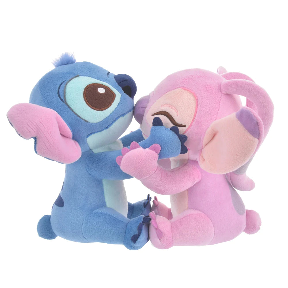 Disney｜史迪仔安琪happy hug抱抱情侣公仔｜H19×W25×D26cm