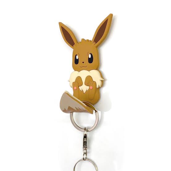 Pikachu皮卡丘｜伊布吸着式钥匙挂/尾巴挂钥匙｜约10.5 x 12 x 2.5 cm