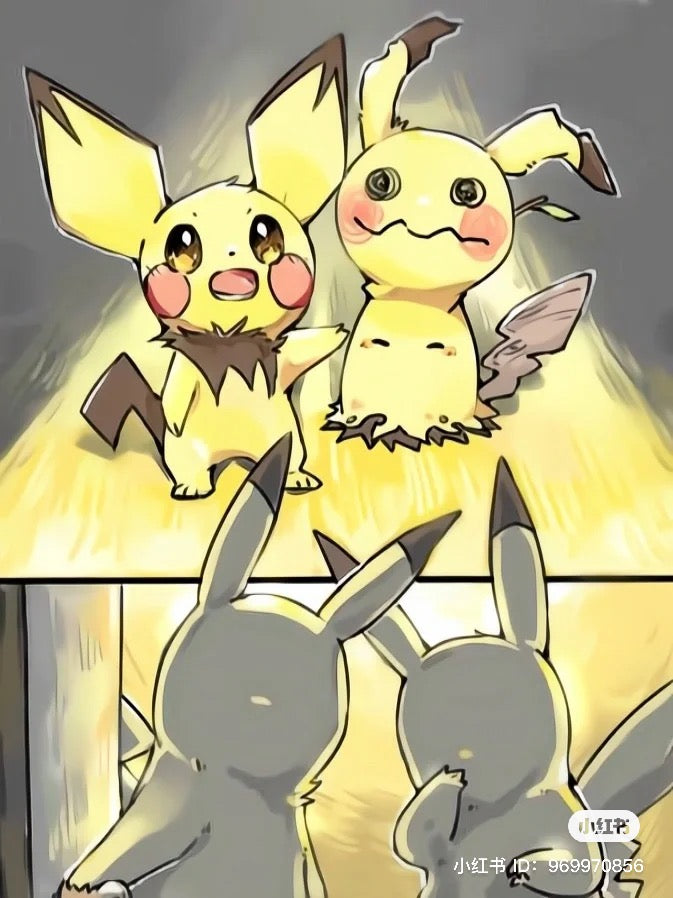 Pikachu皮卡丘｜Mimikkyu画皮谜拟Q防水硅胶零钱包/ipods耳机包｜约10.5 x 12 x 2.5 cm