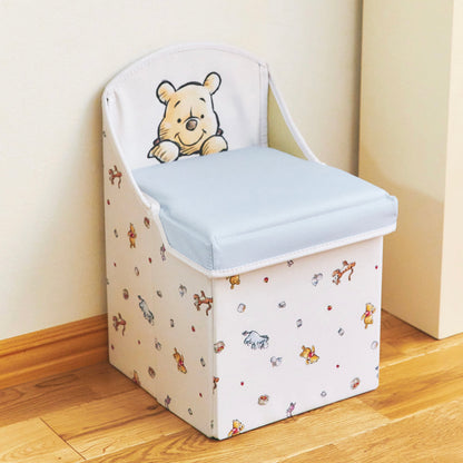 Disney｜winnie the pooh噗噗收纳式儿童座椅/收纳箱/可折叠