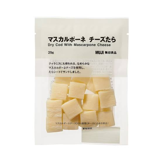 Muji|奶味浓郁/下酒菜/芝士鳕鱼条|29g【24.08.14】