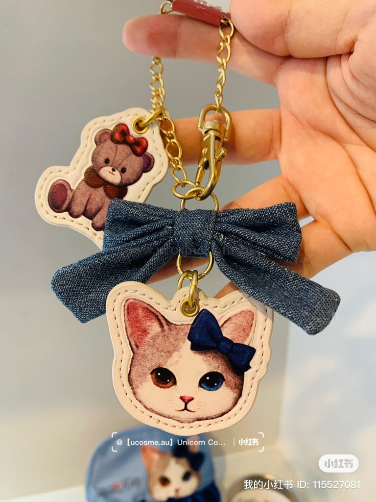 Hello kitty凯蒂猫|USJ 新版kitty皮质珍珠蝴蝶结挂件 – Unicorn Cosmetics