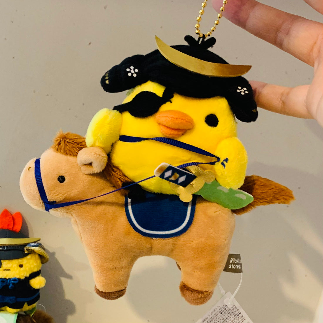 Rilakkuma轻松熊｜武士小黄鸡挂件/包挂｜约14cm??12cm
